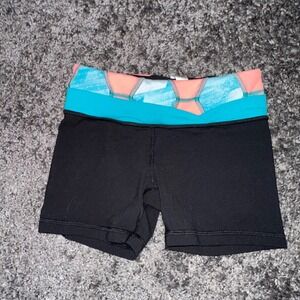 Ivivva by Lululemon Reversible Shorts ‎ Activewear Black Girls Size 10